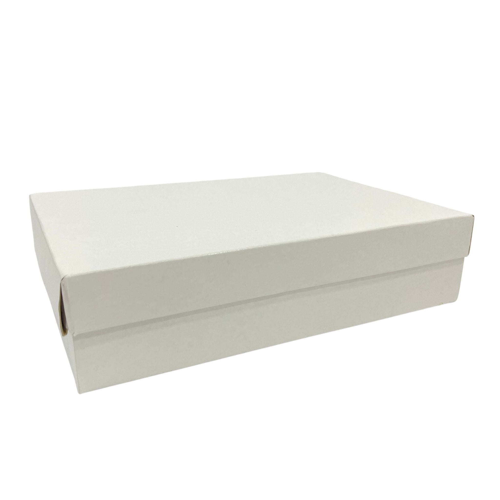 Caja Base + Tapa Color Blanco (22.5x15x5.5cm) – Dispropan Caribe Ltda