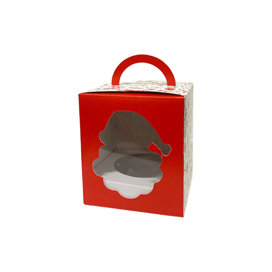 Caja Navidad 1 Cupcake Santa Claus x1und